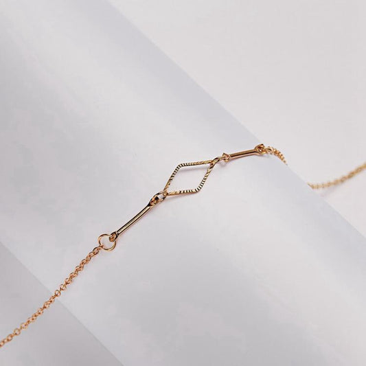 Thanks  -halsband med oval 18K guldpläterad gåva tack julklapp