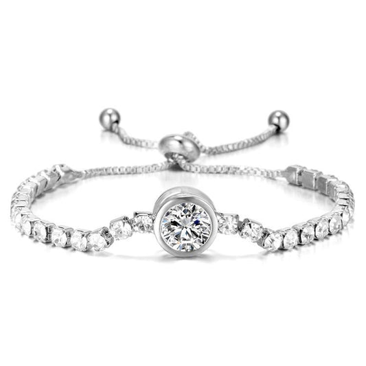 Vackert armband med zircon lyx gåva 18k guldplätering