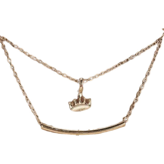 You rule  - halsband med en krona 18K guldpläterat gåva valentines