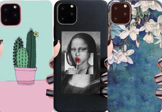 iPhone 12 &amp; 12 Pro 3-PACK case cactus mona-lisa flowers