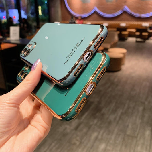 iPhone 12 Pro Skal Laserutskuret stötdämpande i flera färger guld