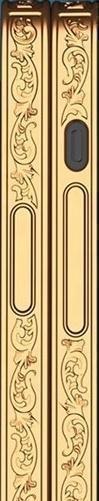 iPhone 13 Lyx glas-skal guld barock elegant rosa rokoko