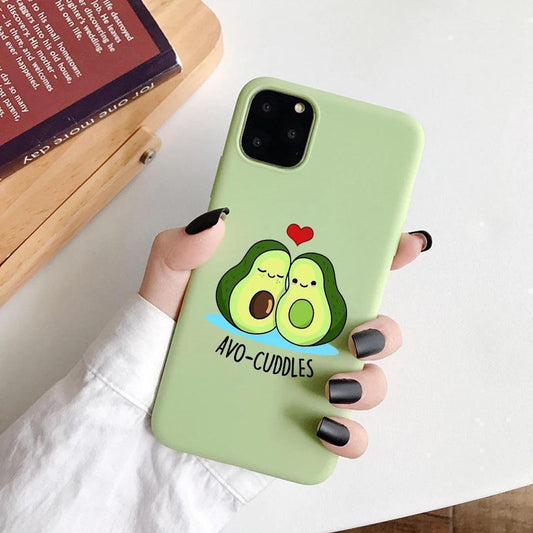 iPhone 13 Pro Max Mini case avocado snuggles avo-cuddles green