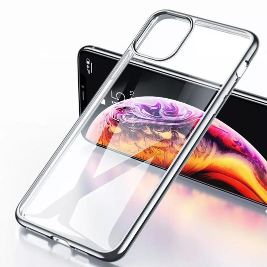 iPhone 13 Pro Max skal transparent med elektroplätering runt kameran