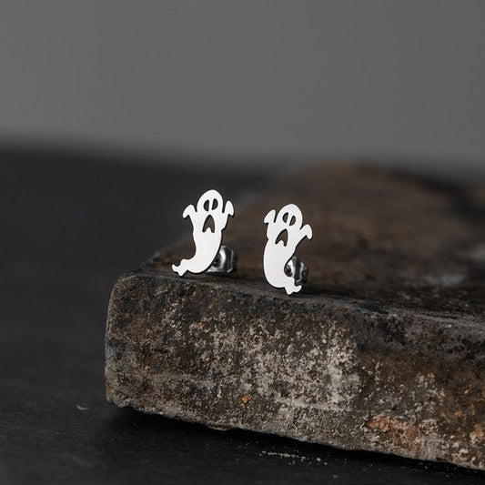 Örhängen spöke halloween guldpläterat silverpläterat