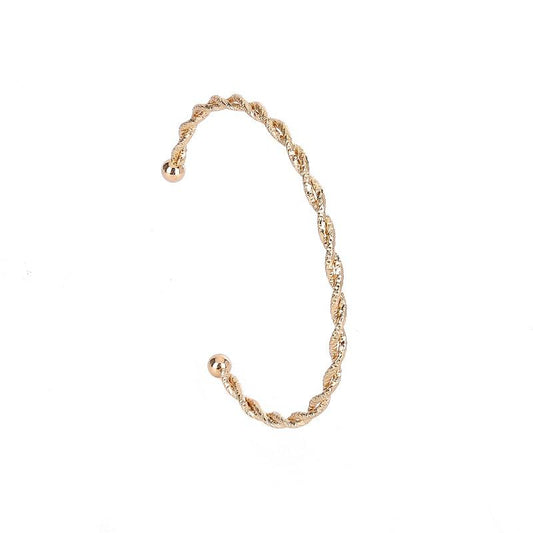 Simple handmade bracelet with gold plating