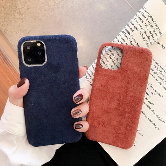 Case for iPhone 11 in luxurious velvet material