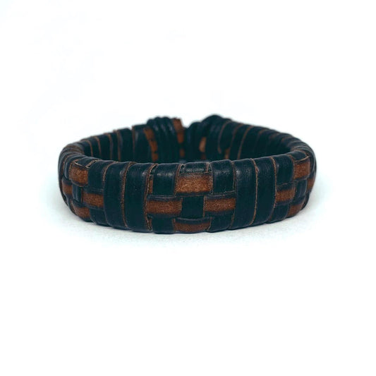 A handmade bracelet for men special technique leather