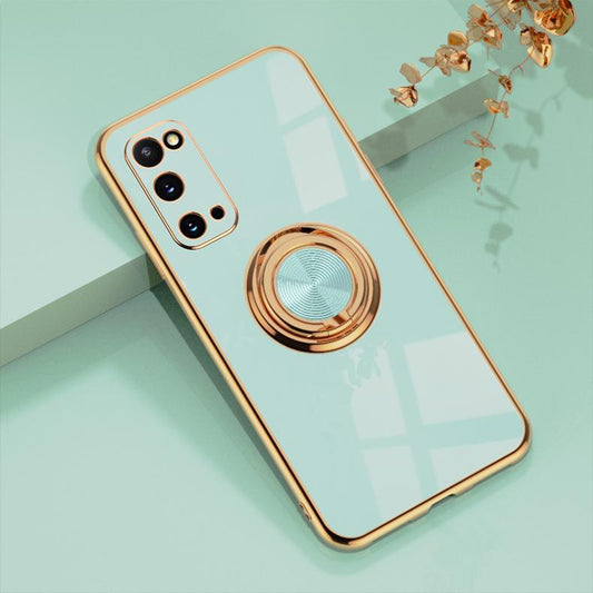 'Samsung Galaxy S21' Luxury Stylish case with ring stand function Gold