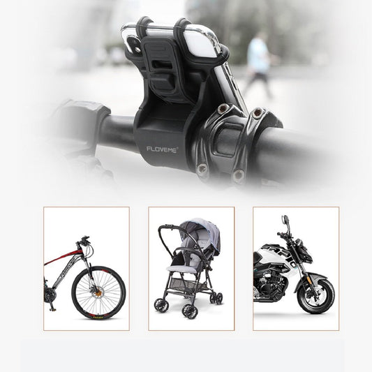 360 Degree Rotatable Bicycle and Motorcycle Holder with Silicone Mount - Perfect for Prams