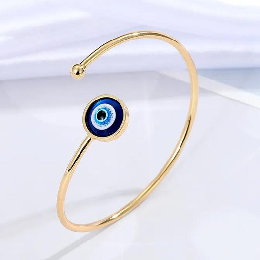 Evil Eye Cuff Bracelet - Lucky Jewelry for Women