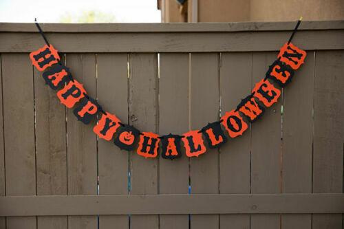 Long Halloween garland scary with pumpkins party skull 180 cm